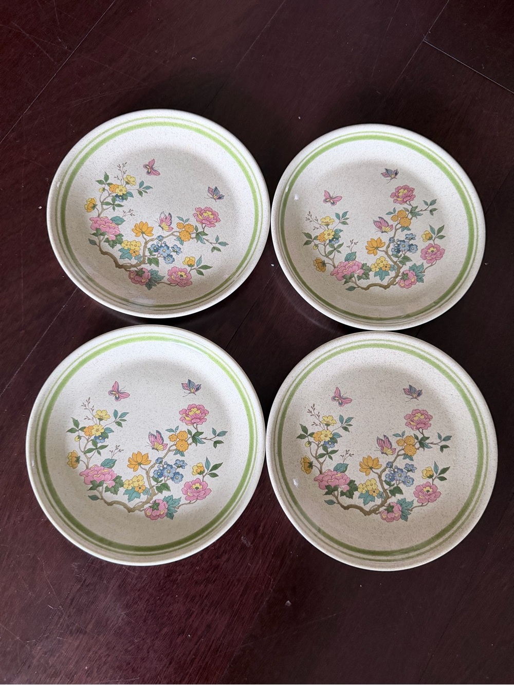 Royal Albert summer solitude bread and butter plates, Set of 4